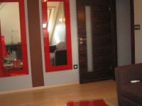 Ajtonyi Rita lakberendező belsőépítész referencia fotói | Vörös és fekete - Modern nappali