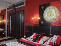 Ajtonyi Rita lakberendező belsőépítész referencia fotói | Vörös és fekete - Modern háló